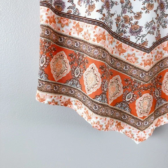 No Boundaries White and Brown Crop Camisole - Picture 6 of 17